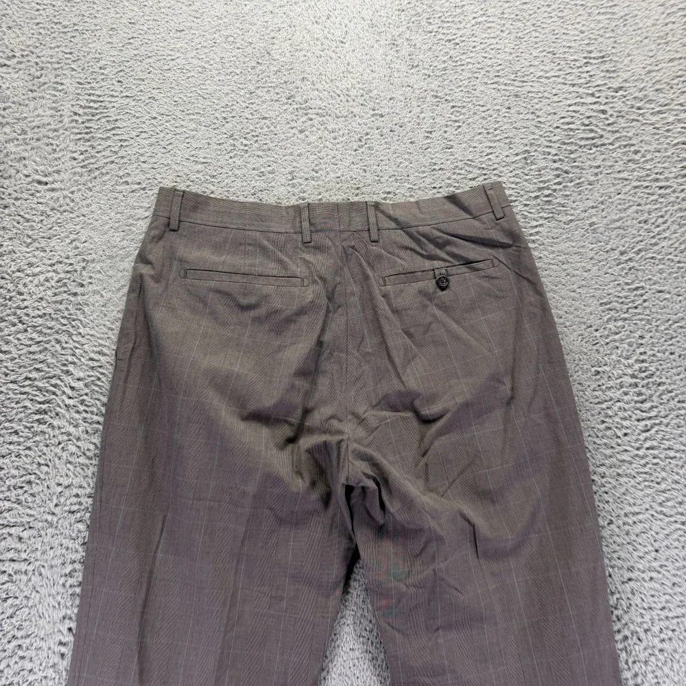 Banana Republic Pant Men's 34x34 Brown Cotton Dress Straight Business Formal